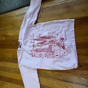 pink new york crew neck